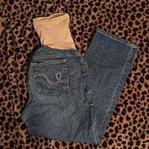 Jessica Simpson Maternity Cropped Denim.
